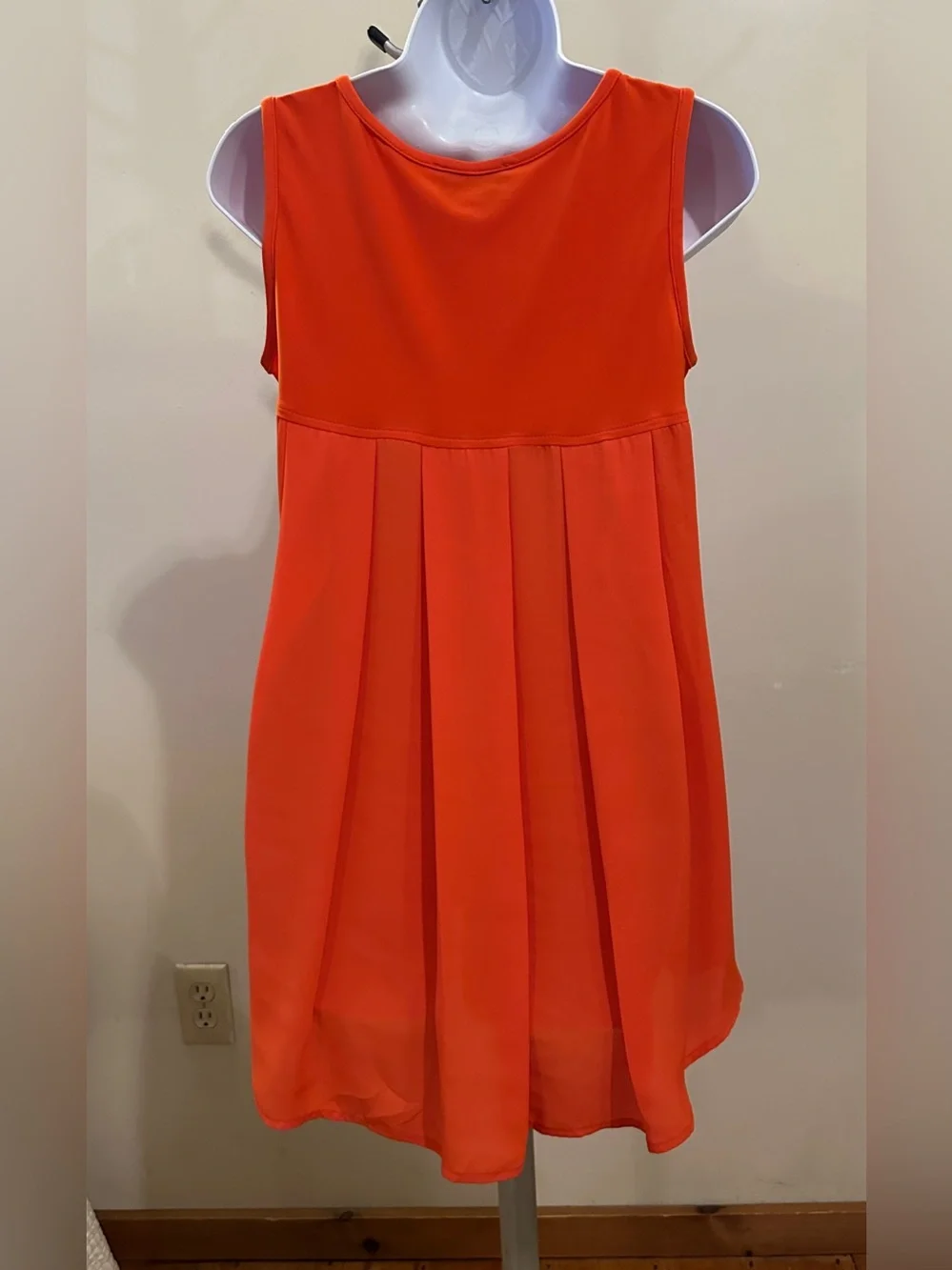 Joseph Ribkoff Vibrant Orange Sleeveless Swing Tank - Picture 2 of 2